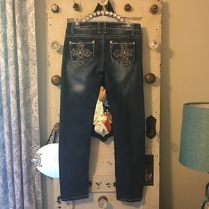 Red camel cross bling jeans size 7